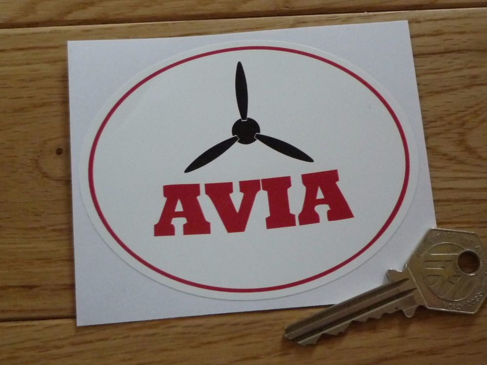 Avia Oval Logo Sticker. 4