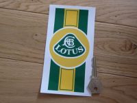 Lotus Logo & Stripes Sticker. 6".