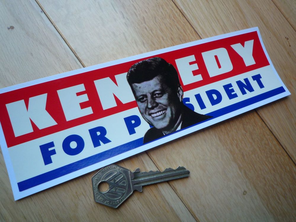  JFK Kennedy FOR PRESIDENT Vintage style Bumper Sticker. 8