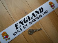 England World Champions 1966 World Cup Willie Football Sticker. 11.5".