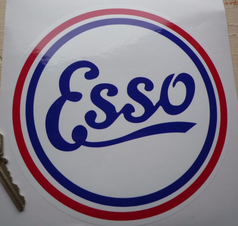 Esso Old Style Round Sticker. 12