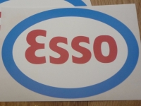 Esso, Red, White & Blue Oval Sticker. 10".