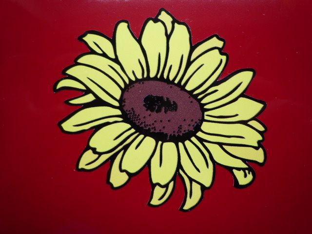 Sunflower Shaped Flower Sticker. 12".