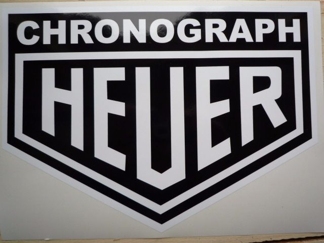 Chronograph Heuer Sticker. 10