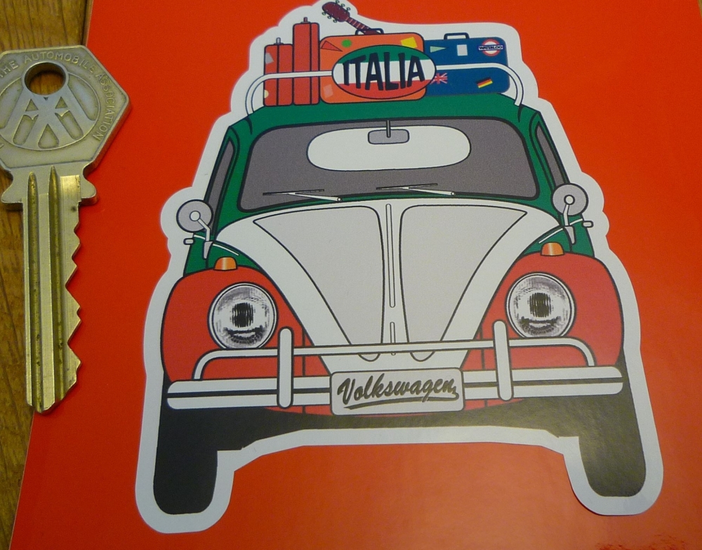 ITALIA Italy  Volkswagen BEETLE Travel Sticker. 3 x 3.5