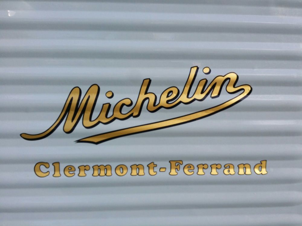 Michelin Vintage Style Van Door / Lightbox Stickers. Set #2. 12.5".