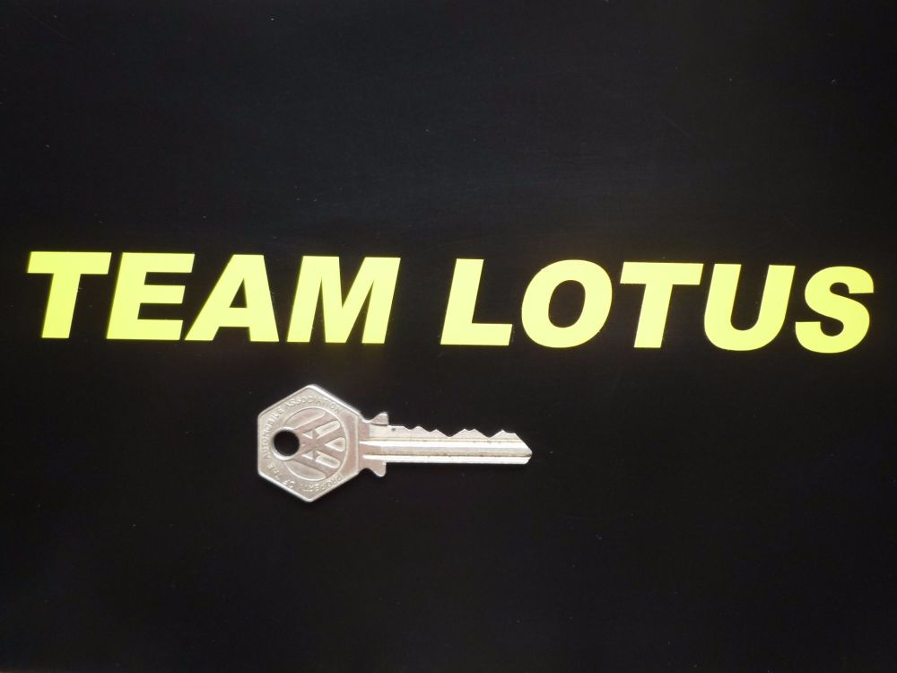 Team Lotus Plain Text Style Cut Vinyl Sticker. 23