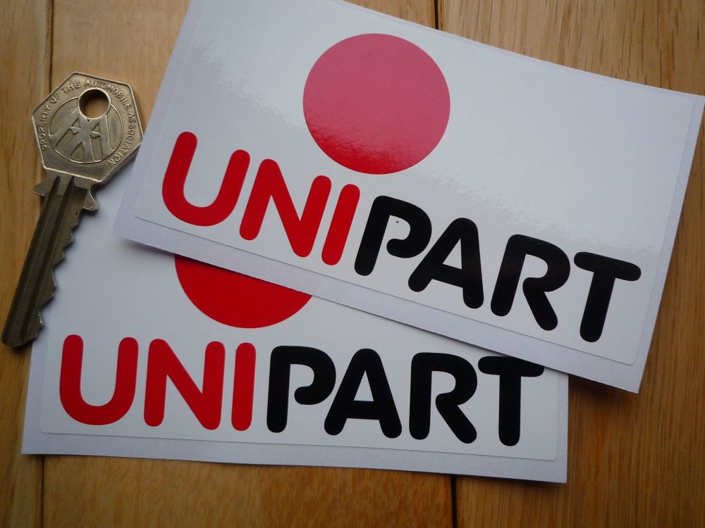 Unipart original 'Red Dot' style Oblong Stickers. 4