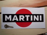 Martini Logo Sticker. Black. 8", 10", or 12".
