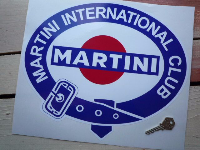 Martini International Club. Belted Logo without Gold Sticker. 13.5