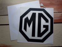 MG Cut Vinyl Octagon Logo Sticker. 12".