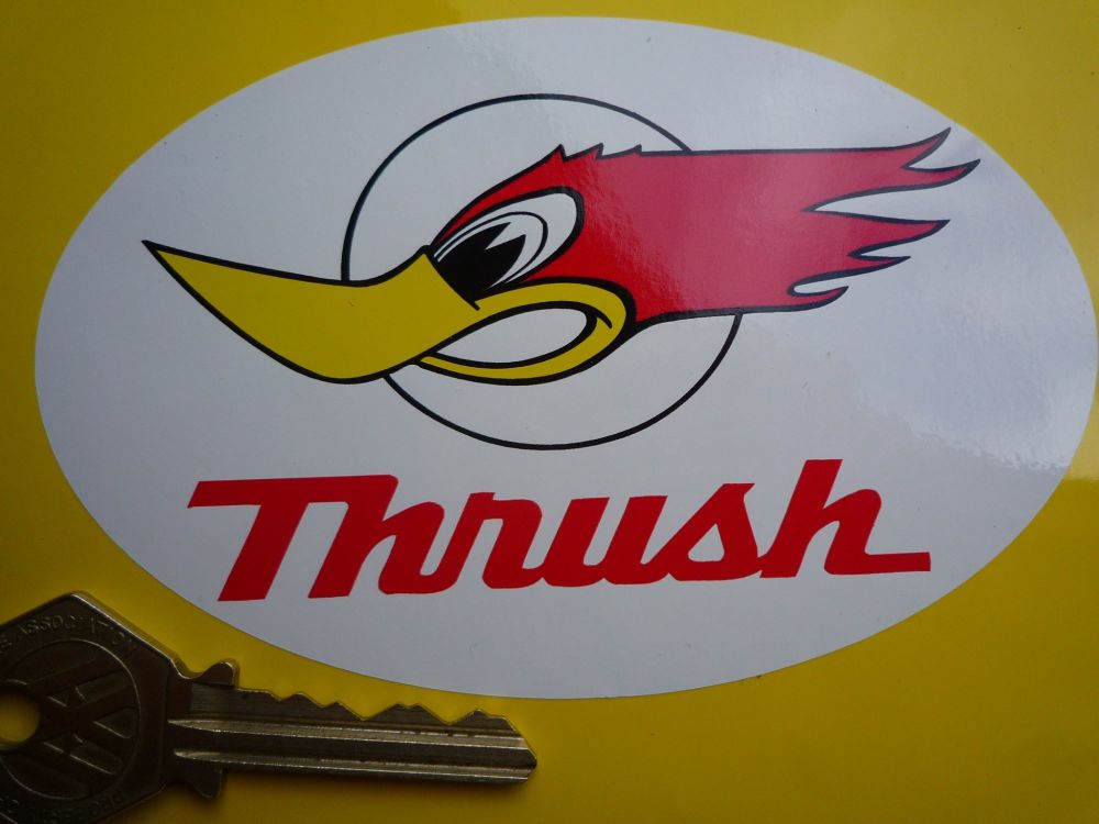 Thrush Oval Sticker. 5".