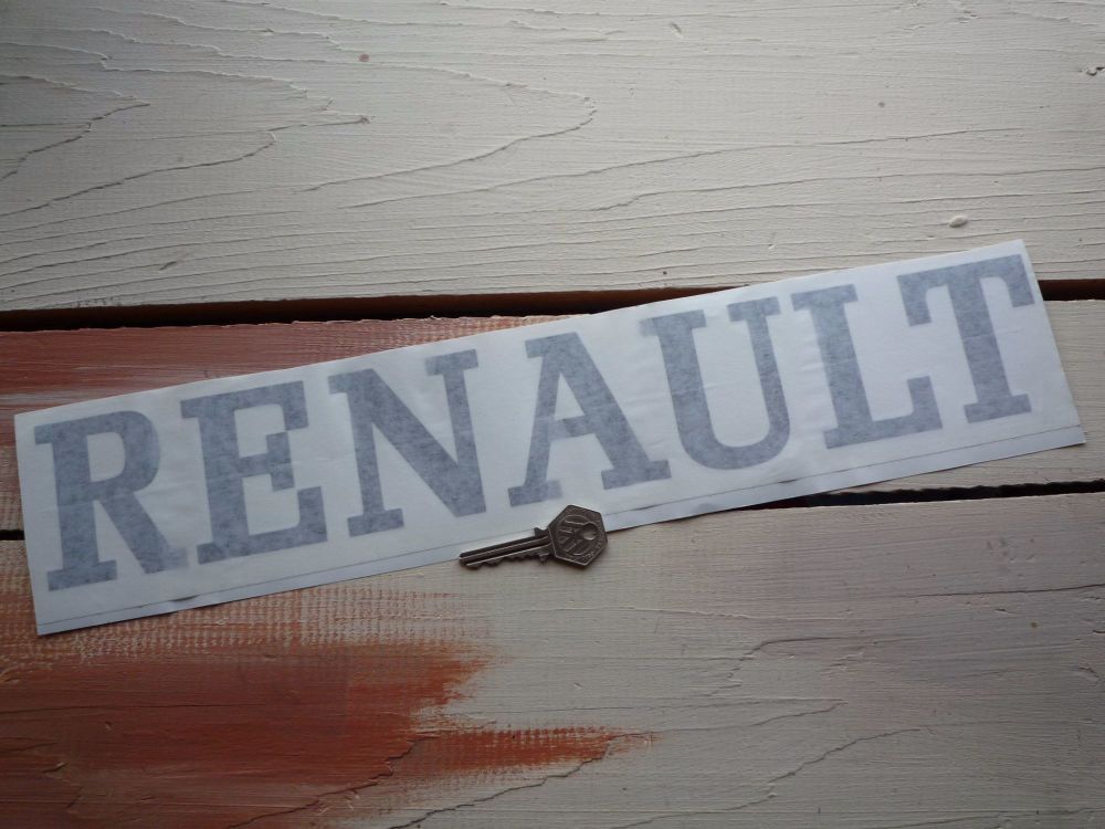 Renault Cut Vinyl Text Sticker.  18".
