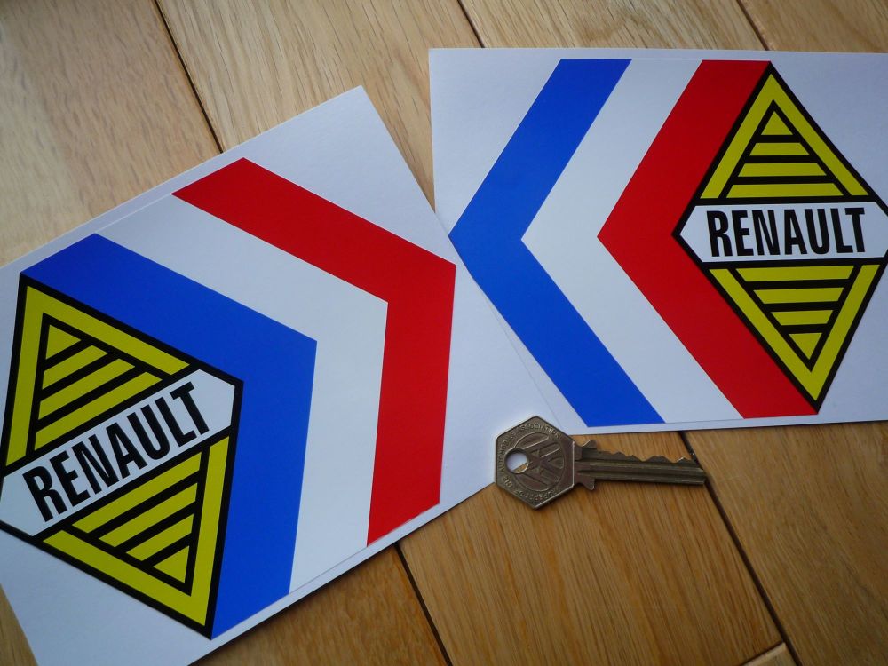 Renault Alpine Gordini Tricola Stickers. 6