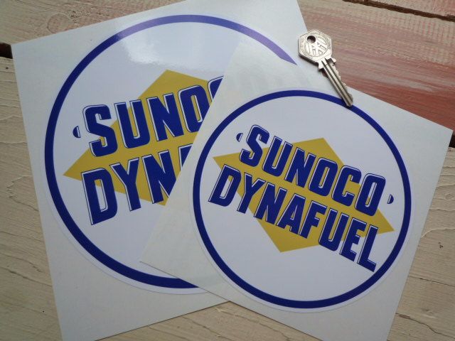 Sunoco Dynafuel Circular Sticker. 12".