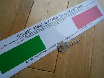 Ireland Irish Helmet Visor Straight Sunstrip Sticker. 12". 35mm or 50mm Tall.