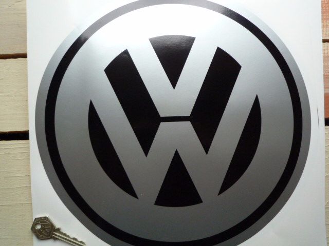 VW Volkswagen Circular Logo Sticker. 12".