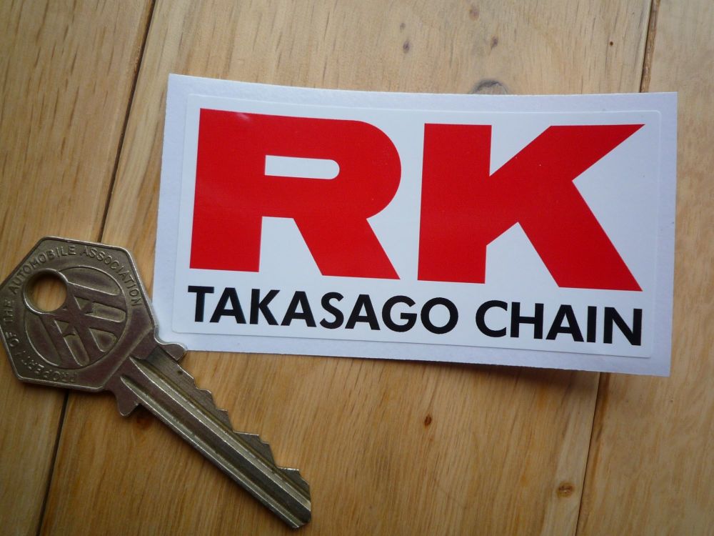 RK Takasago Chain Moto GP Sticker. 80mm or 120mm.