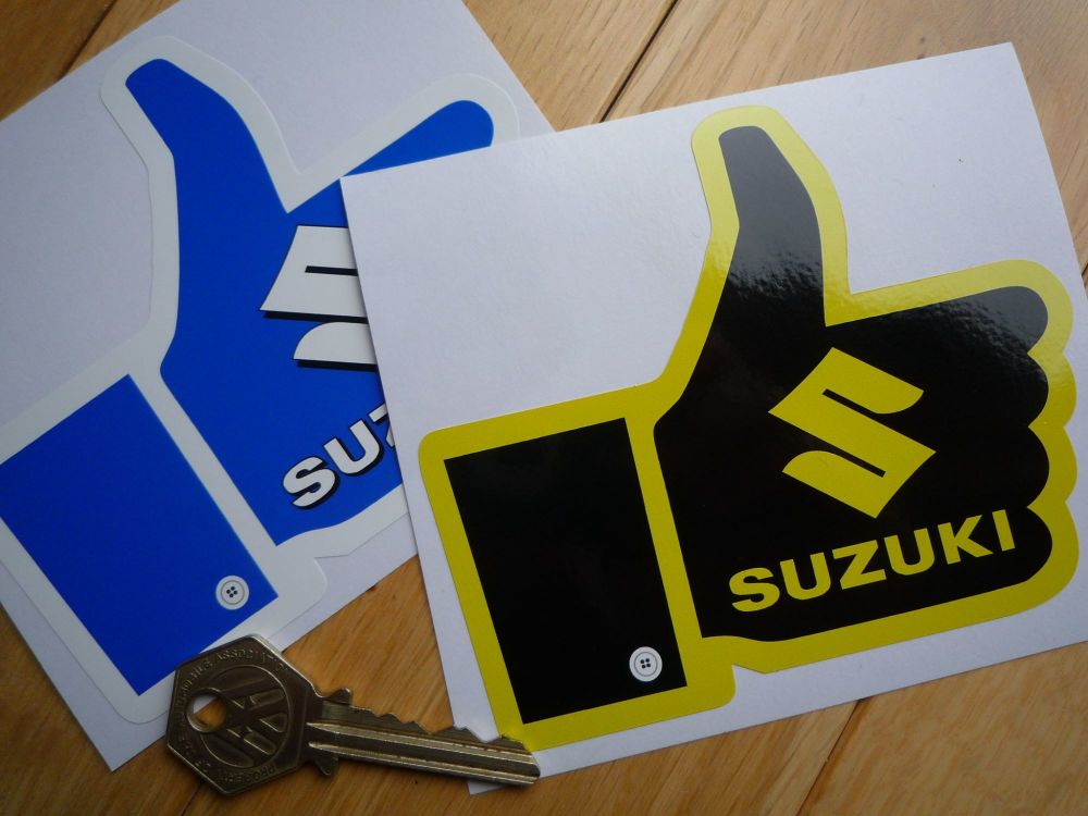 Suzuki 'Thumbs Up' Sticker. 4.75".