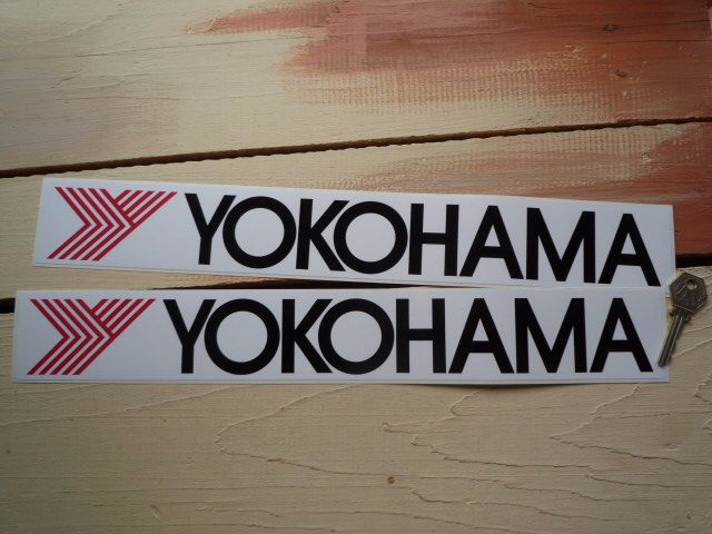 Yokohama 'Y' Oblong Stickers. 16.5