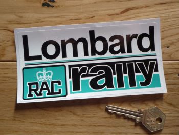 Lombard RAC Rally Turquoise Blue Sticker. 15".