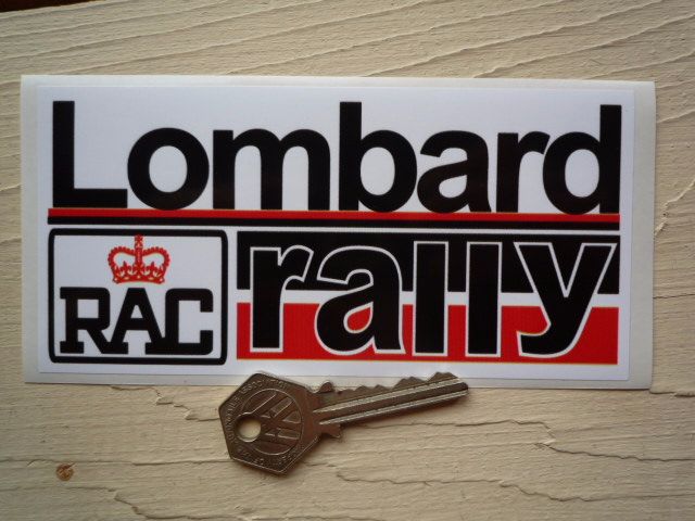 Lombard RAC Rally Red & Black Sticker. 15