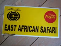 East African Safari Oblong Rally Plate Sticker. 12