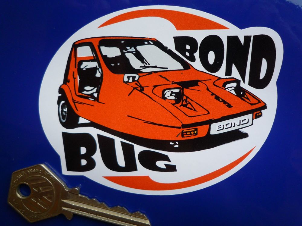 Bond Bug Orange Style Sticker. 4".