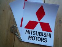 Mitsubishi Motors Stickers. 5" Pair.