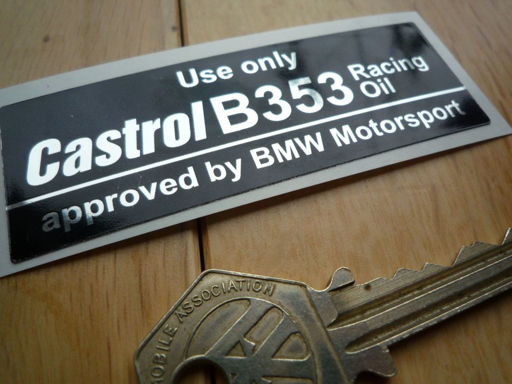 Castrol B353 Racing Oil approved by BMW Motorsport BMW M12 M3 F2 etc metall