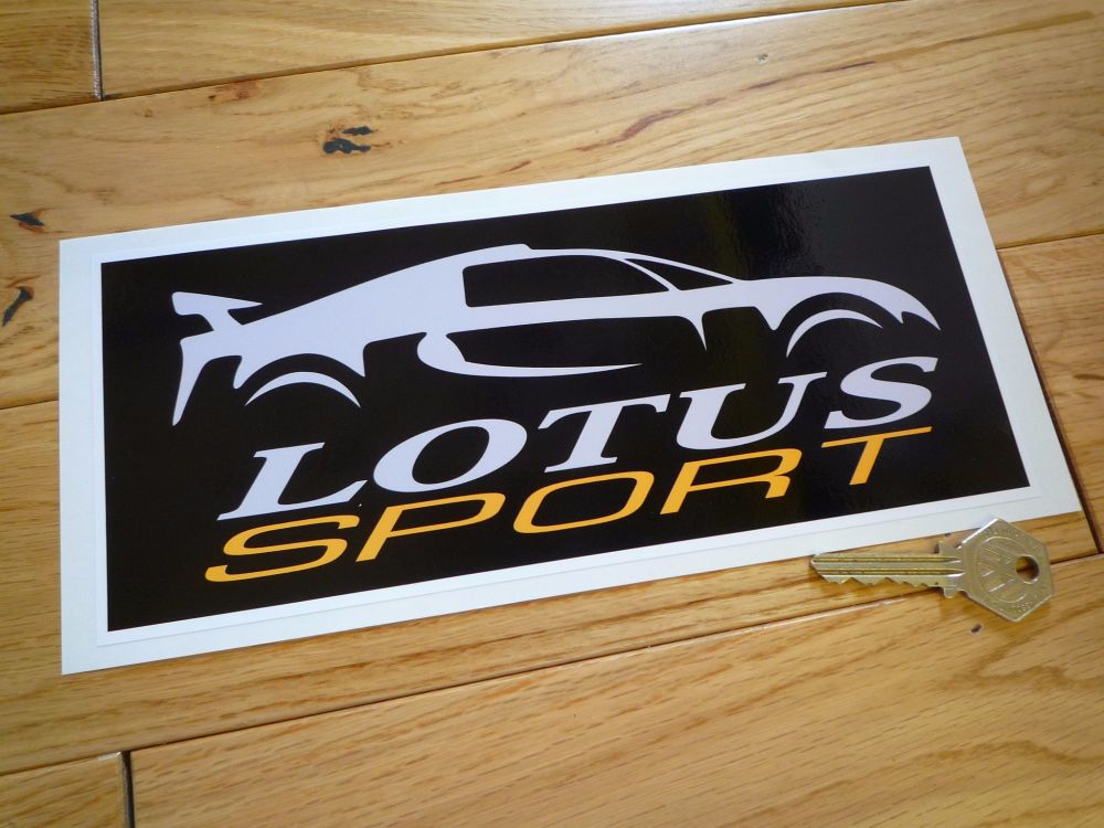 Lotus Sport Oblong Sticker. 9.5".