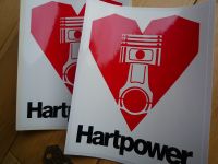 Hartpower Black Text Car Stickers 5.5