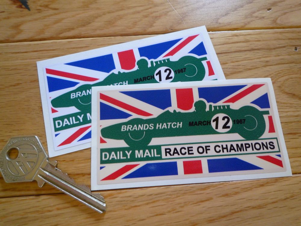 Brands Hatch 1967 Race of Champions Sticker 4"
