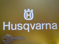 Husqvarna Cut Text & Logo Above Sticker 6