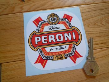 Peroni Logo Style Sponsorship Sticker. 4".