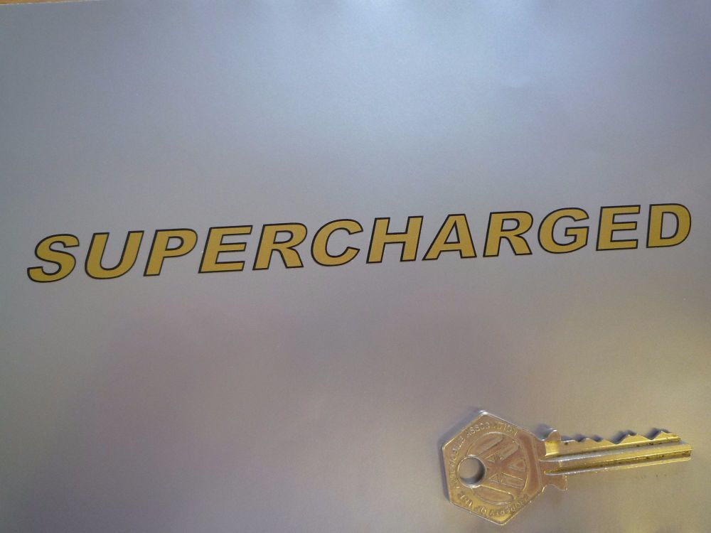 Supercharged Outline Style Cut Vinyl Sticker. 7