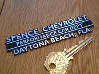 Spence Chevrolet, Daytona Beach, Dealer Self Adhesive Car Badge. 4