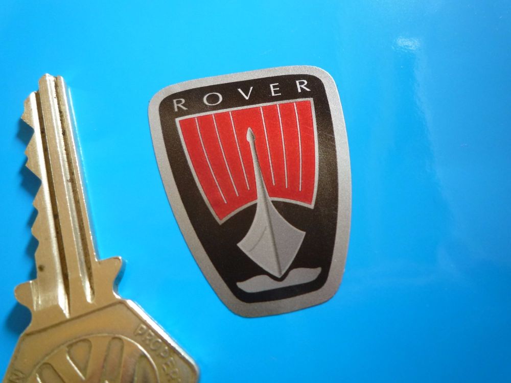 Rover Last Generation Shield Shaped Stickers. Set of 4. 1.5".