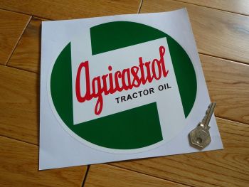 Agricastrol Tractor Oil Circular Sticker. 8".