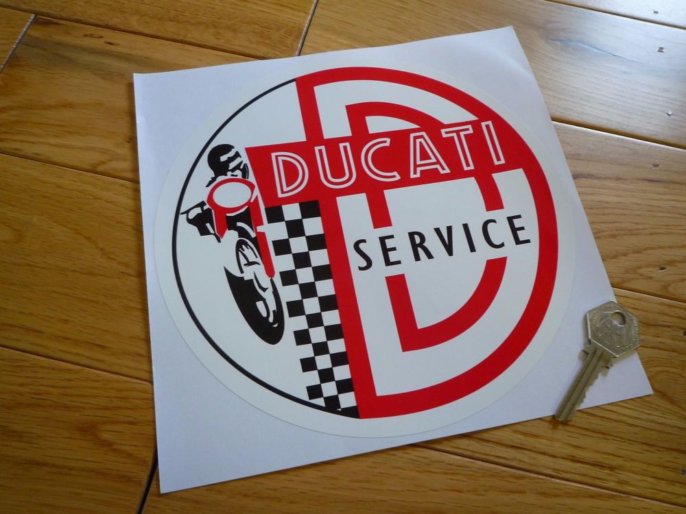 Ducati Circular Service Sticker. 8