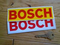 Bosch Red & White or Red & Yellow Oblong Stickers. 6