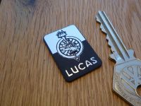 Lucas Electrical Ltd. Oblong Laser Cut Self Adhesive Badges. 18mm or 32mm Pair.