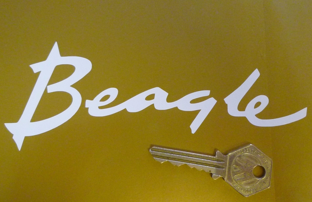 BSA Beagle Cut Vinyl Stickers. 6.25" Pair.