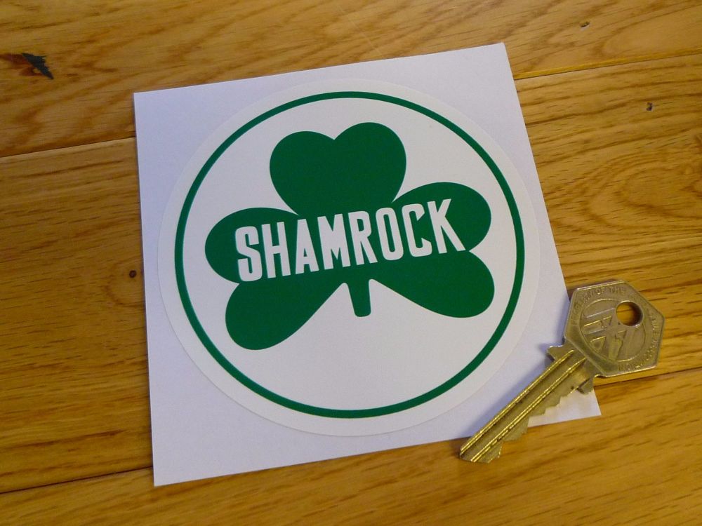 Shamrock Circular Logo Sticker. 4".