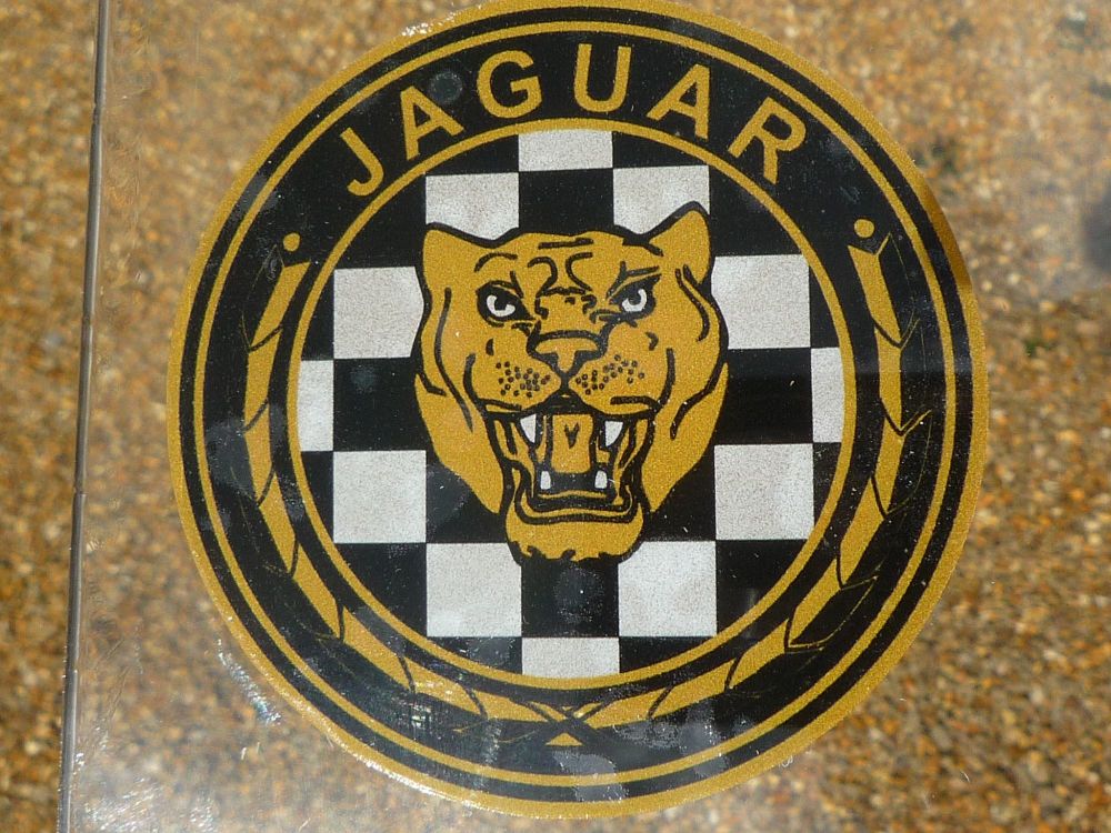 Jaguar Growler Facestick Window Sticker. 60mm or 100mm.