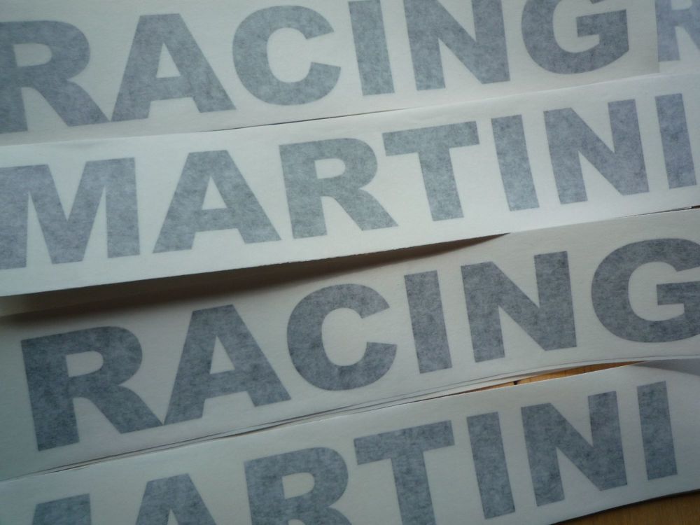 Martini Racing Cut Text Style Sticker. 22".