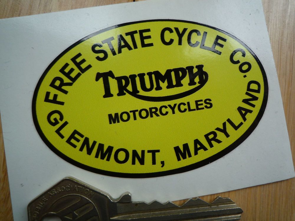 FREE STATE CYCLE Co Motorcycle Dealers Sticker. 3