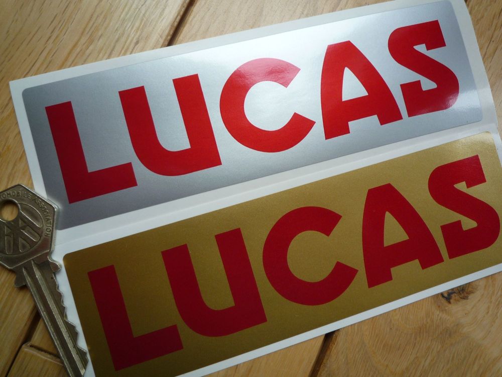 Lucas Car Battery Sticker. No.22. 6".