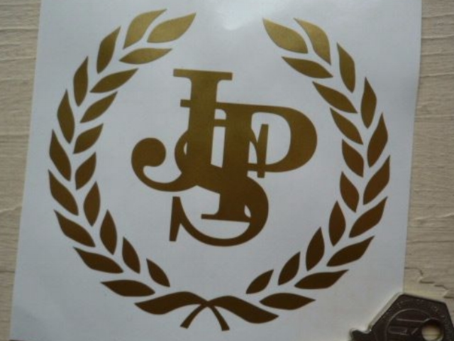 John Player Special JPS Garland Cut Vinyl Sticker. 8".