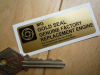 MG Gold Seal Factory Replacement Engine Sticker - 3"